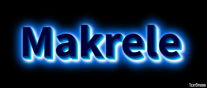 Makrele Texteffekt