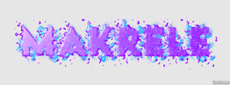 Makrele Texteffekt