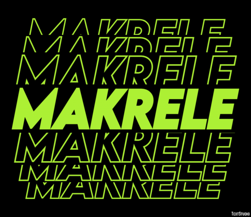 Makrele Texteffekt