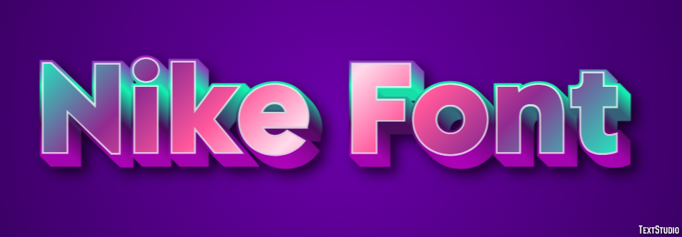 Nike Font Text Effect
