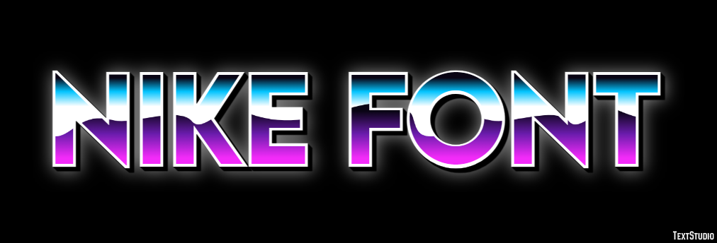 Nike Font Text Effect
