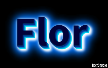 Flor Efeito do texto