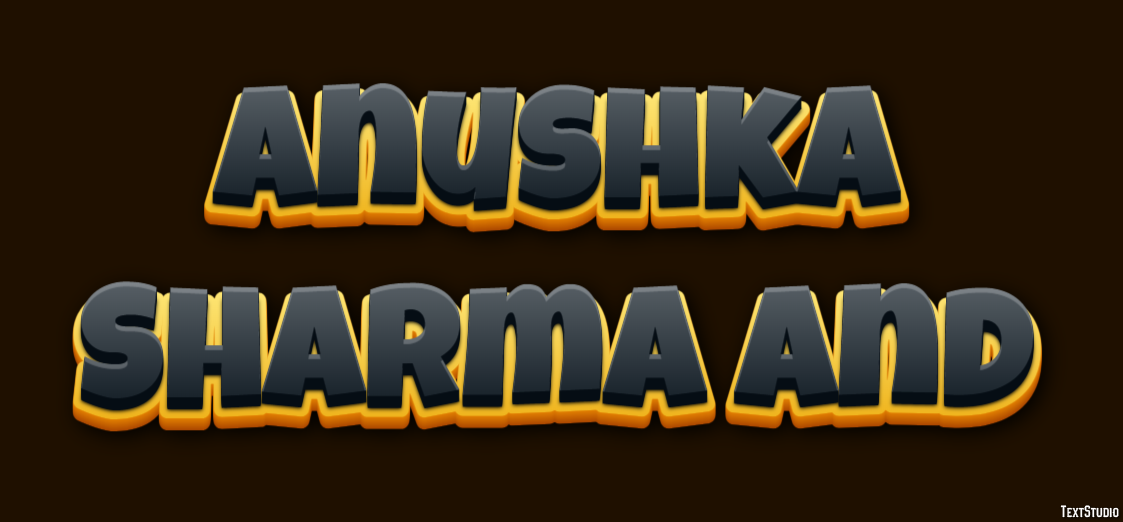 Anushka Sharma And テキスト効果