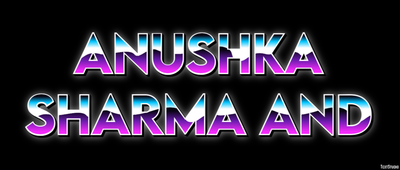 Anushka Sharma And Effetto testo