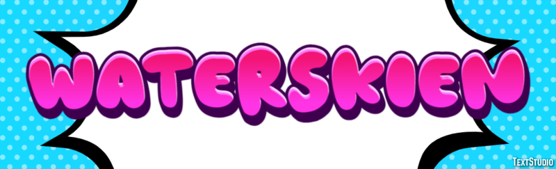 Waterskiën Efecto de texto