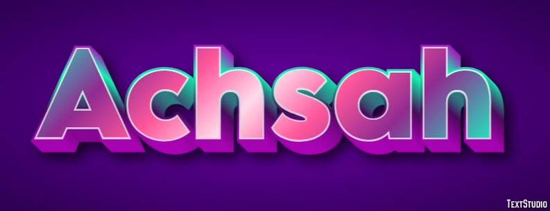 Achsah Text effect