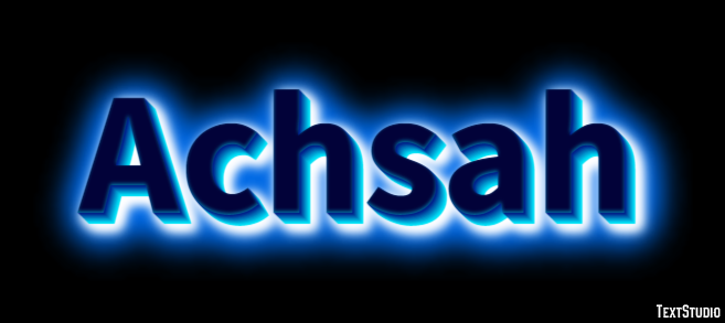 Achsah Text effect