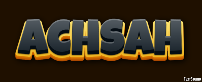 Achsah Text effect
