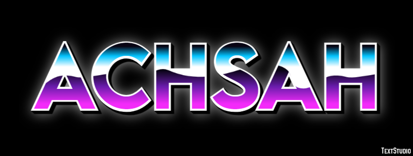 Achsah Text effect