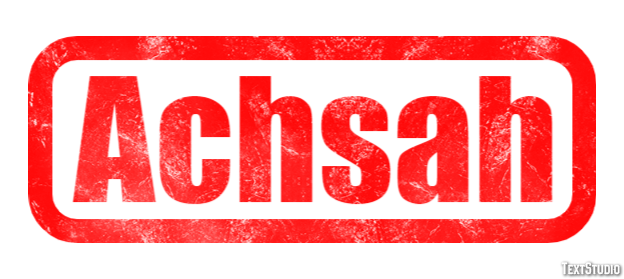 Achsah Text effect