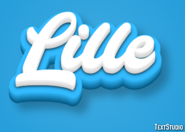 Lille Эффект текста