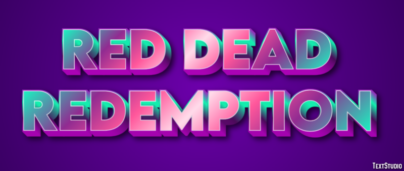 Red Dead Redemption Tekst Effect