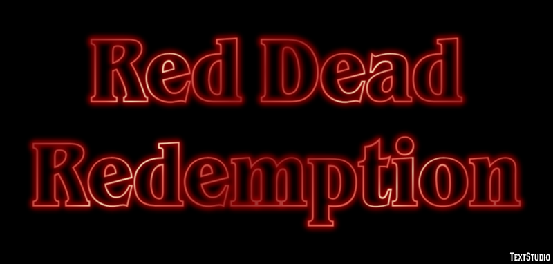 Red Dead Redemption Efecto de Texto