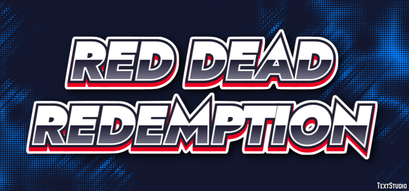 Red Dead Redemption Effet de Texte