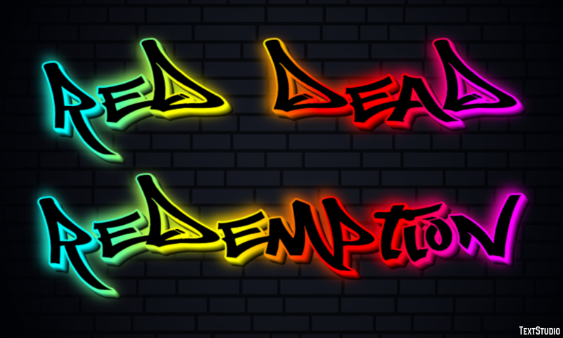 Red Dead Redemption Effet de Texte