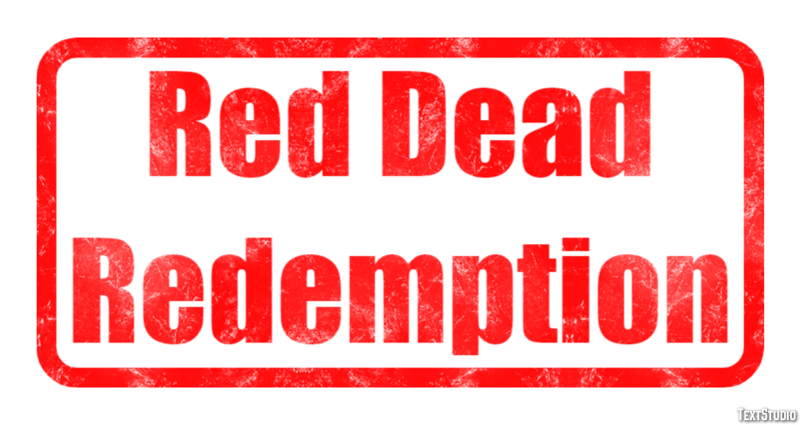 Red Dead Redemption Effet de Texte