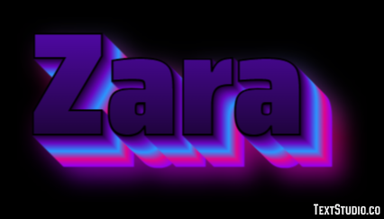 Zara Efecto de Texto