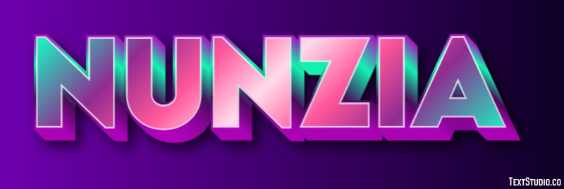 Nunzia テキスト効果