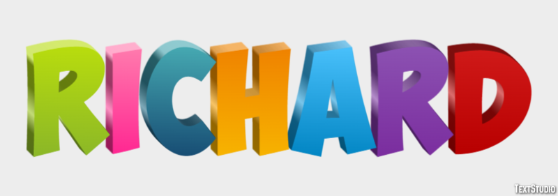 Richard Text Effect And Logo Design Name Richard Text Effect And Logo Design Name