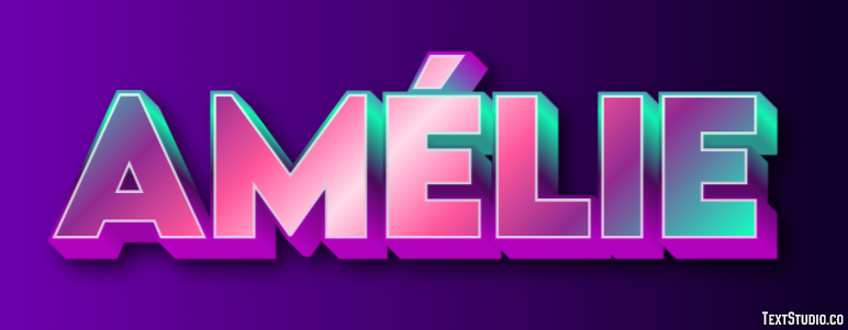Amélie Text effect