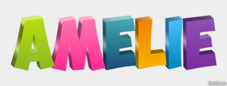 Amélie Text effect