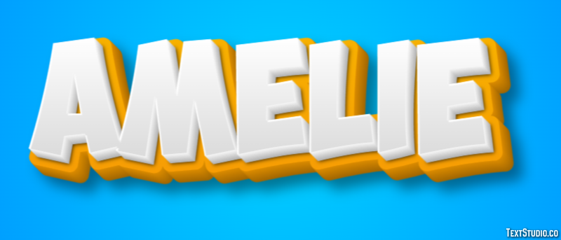 Amélie Text effect