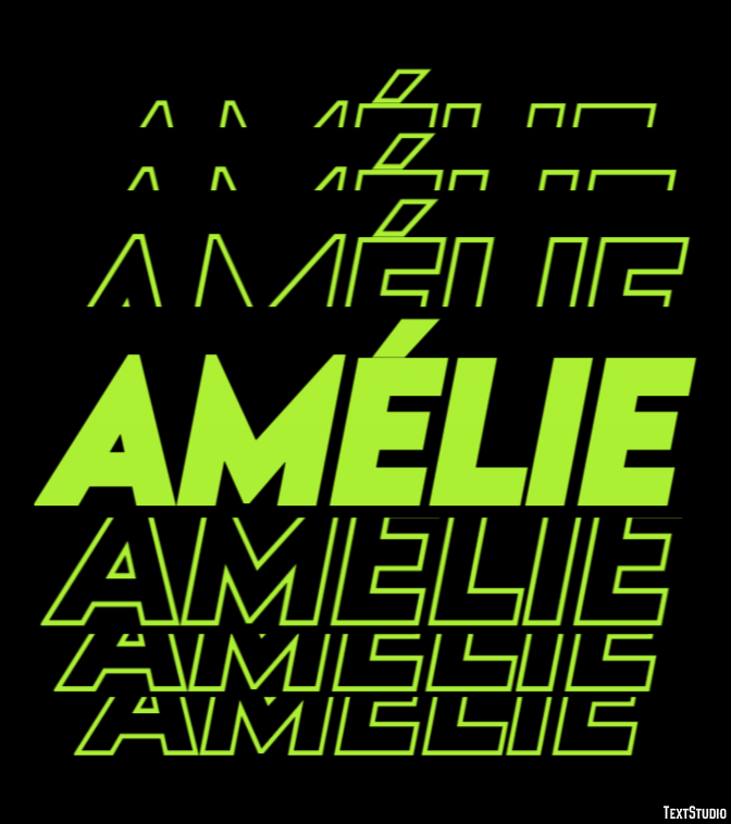 Amélie Text effect