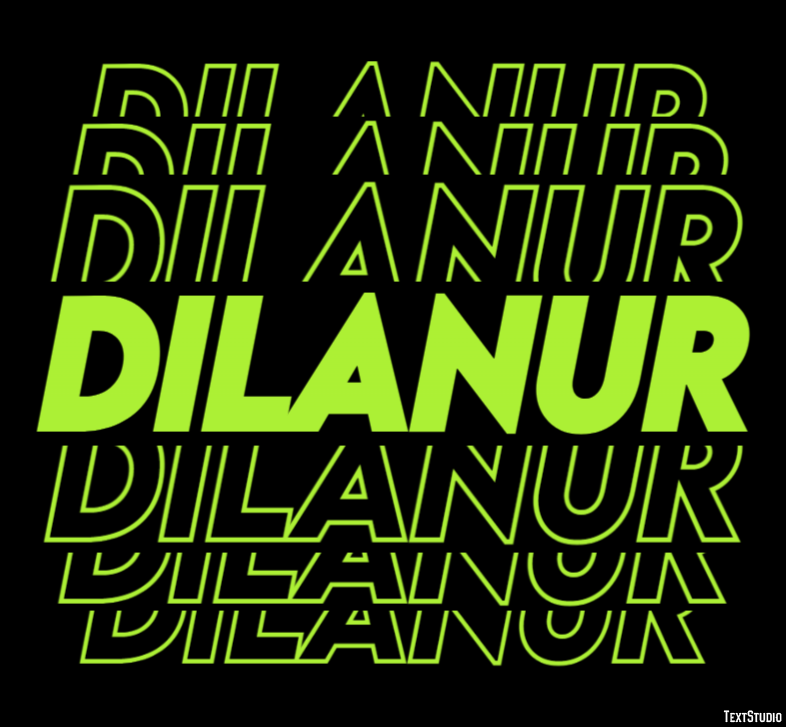Dilanur Efeito de texto