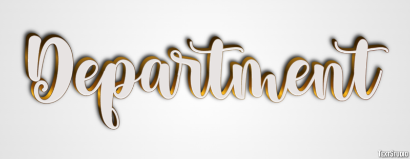 Department Text Effect