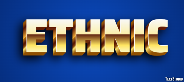 Ethnic Text Effect