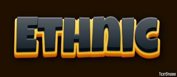 Ethnic Text Effect