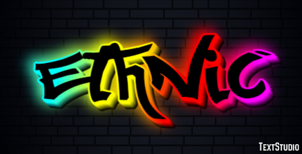Ethnic Effetto testo