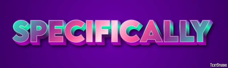 Specifically Efecto de texto