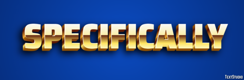 Specifically Efecto de texto