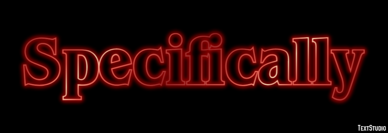 Specifically Efecto de texto