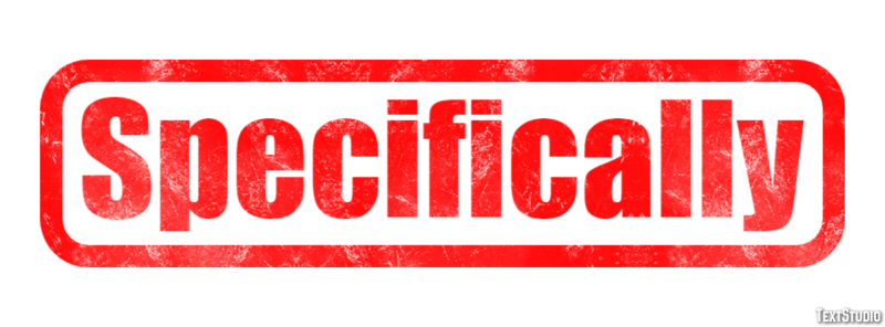 Specifically Efecto de texto