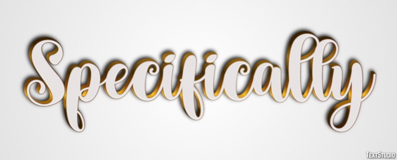 Specifically Efecto de texto