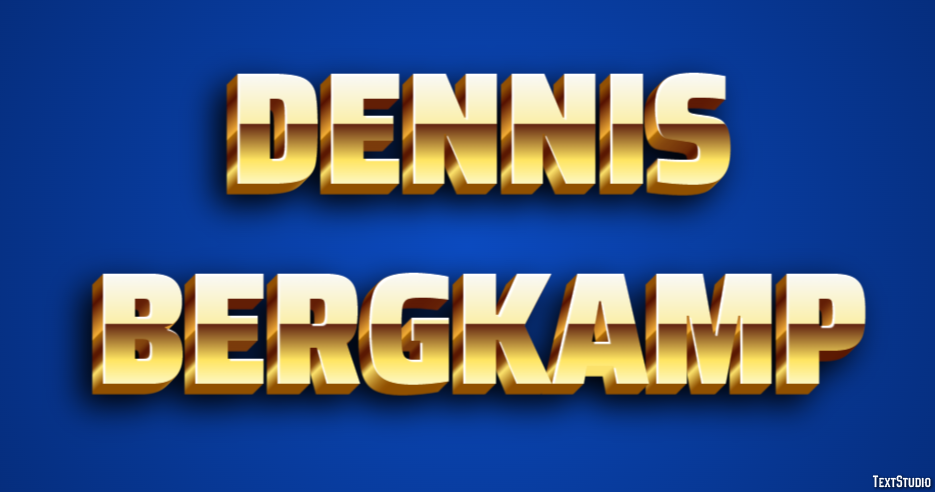 Dennis Bergkamp Efeito de texto