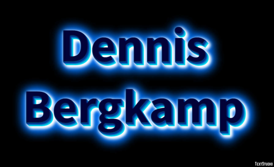 Dennis Bergkamp Text effect