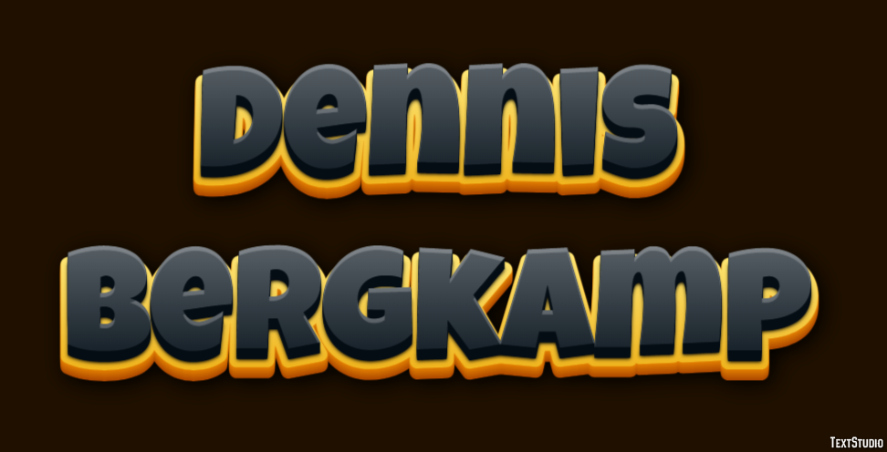 Dennis Bergkamp Efeito de texto