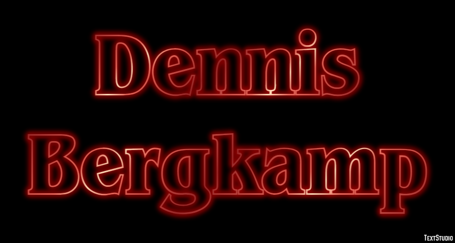 Dennis Bergkamp Efecto de Texto
