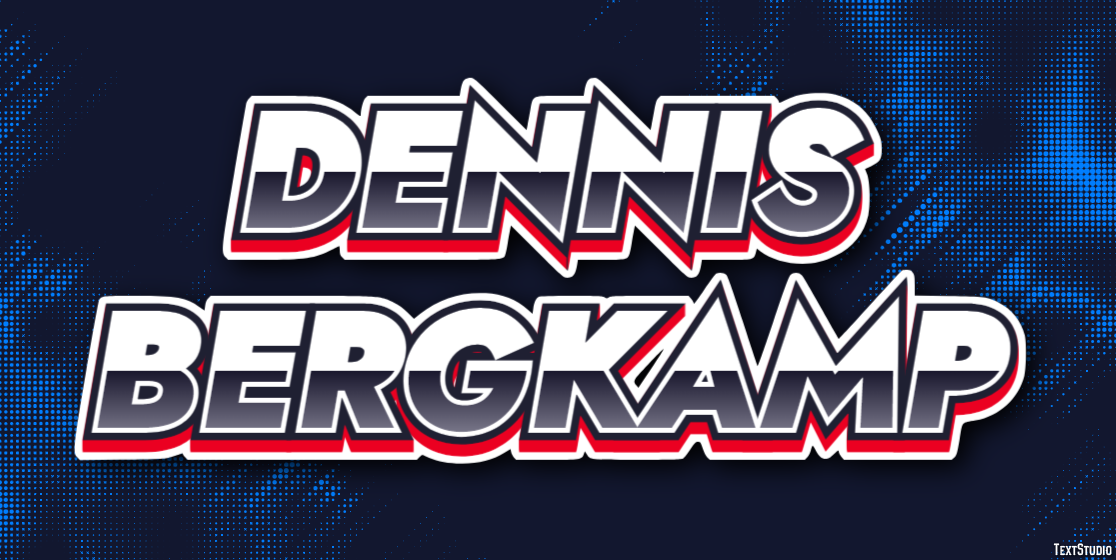 Dennis Bergkamp Efeito de texto