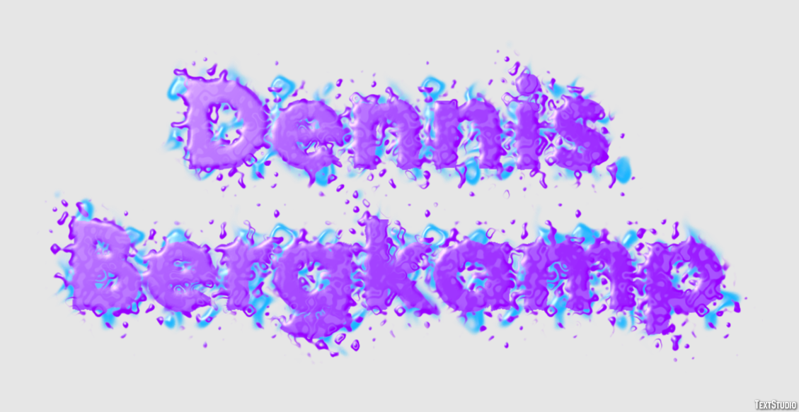 Dennis Bergkamp Efeito de texto