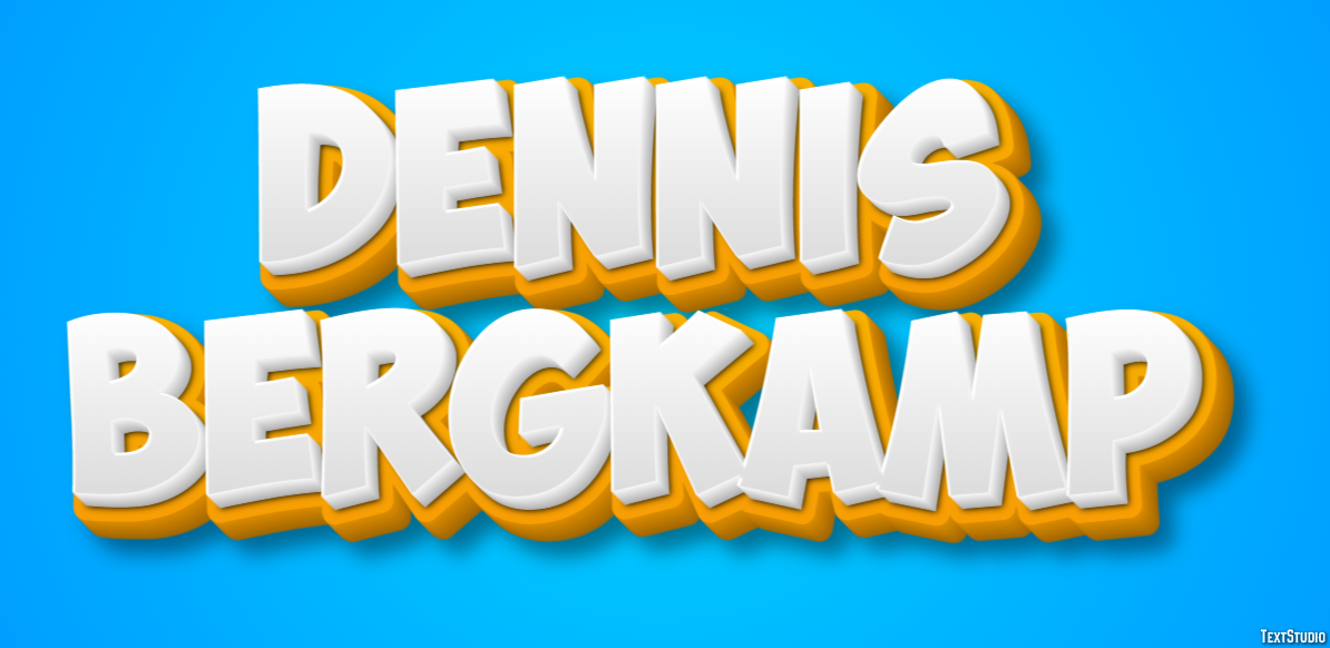 Dennis Bergkamp Effetto testo