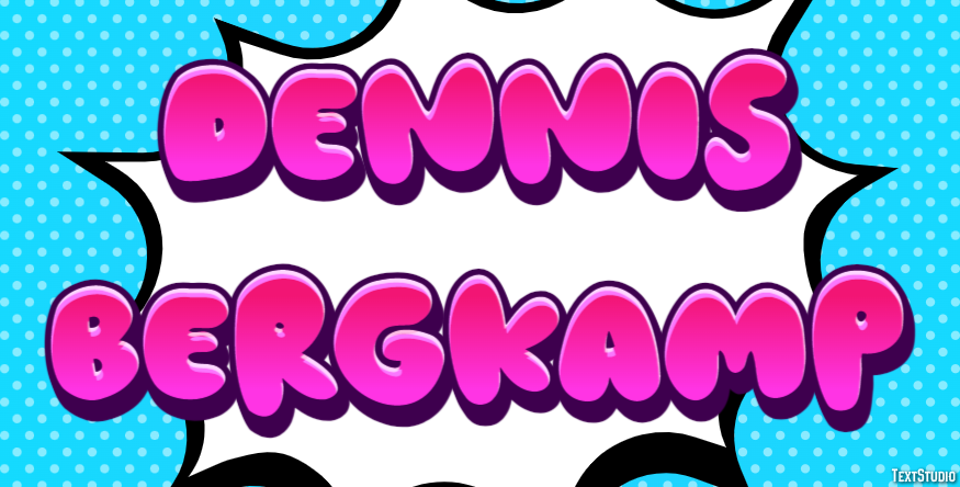 Dennis Bergkamp Efeito de texto
