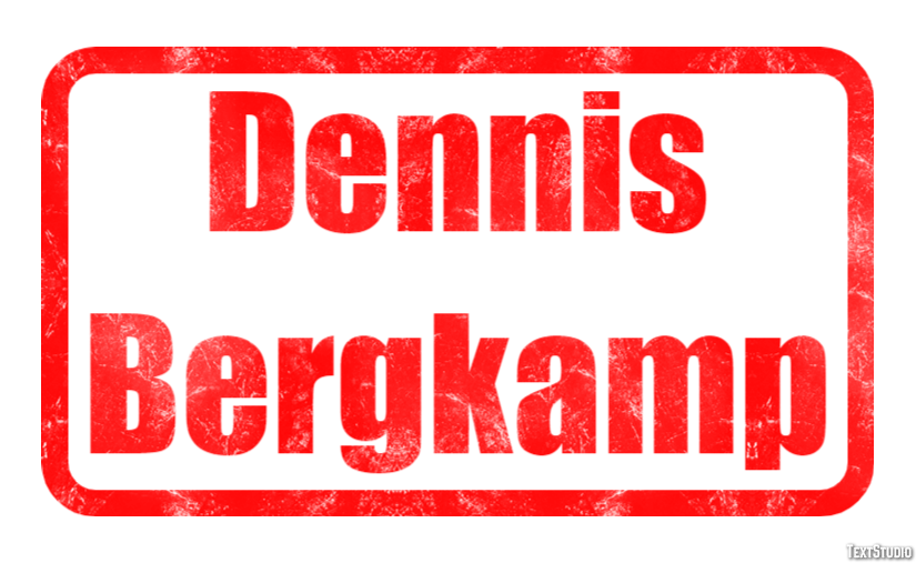 Dennis Bergkamp Efeito de texto