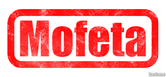 Mofeta Efecto de Texto