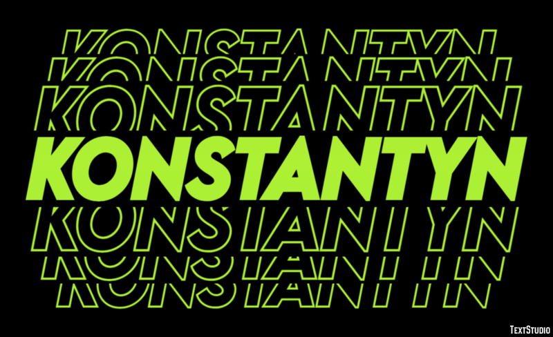Konstantyn Texteffekt