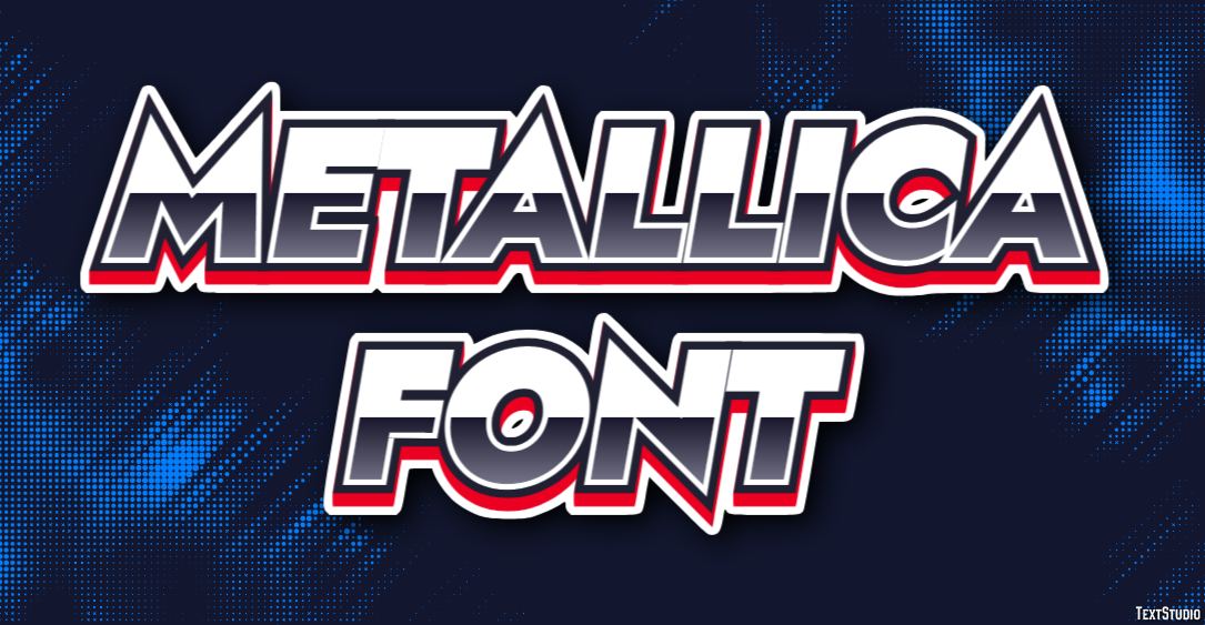 Metallica Font Texteffekt