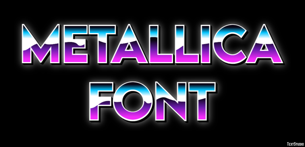 Metallica Font Effet de Texte
